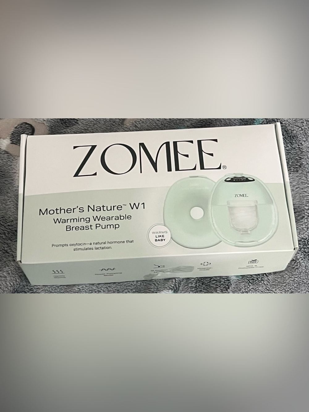 Zomee Nature W1 Wearable Breast Pump - Mint